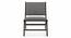 Maureen Solid Wood Rest Chair (Cloud Grey, American Walnut Finish) by Urban Ladder - Close View - 