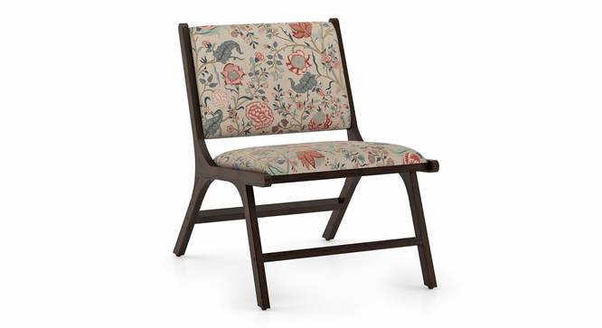 Maureen Solid Wood Rest Chair (American Walnut Finish, Calico Floral) by Urban Ladder - Side View - 