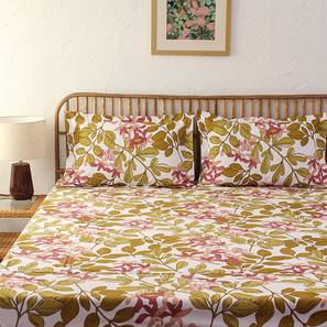 house this Pink Abstract 180 TC Cotton King Size Bedsheet-picture-12