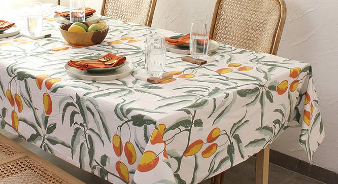 Alexandra Fabric Multicolor Table Cover (Rust) by Urban Ladder - Front View Design 1 - 651676