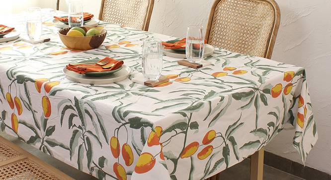 Adalyn Fabric Multicolor Table Cover (Rust) by Urban Ladder - Front View Design 1 - 651678
