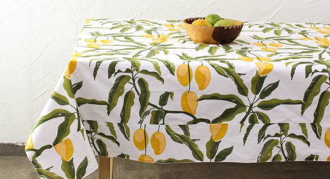 Katherine Fabric Multicolor Table Cover (Yellow) by Urban Ladder - Design 1 Side View - 651699