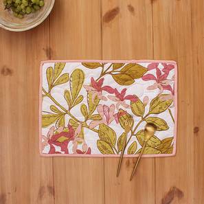 Table Mat Design Pink CottonTable Mat - Set of