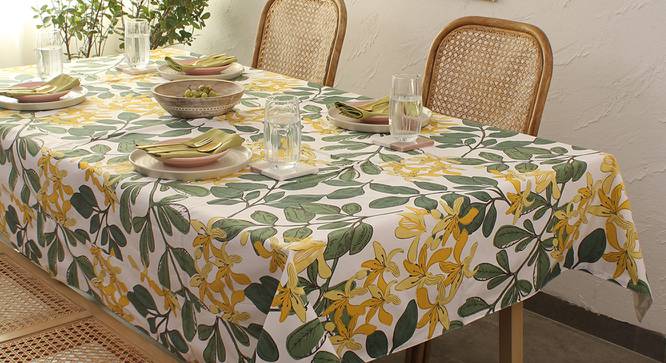 Valerie Fabric Multicolor Table Cover (Green) by Urban Ladder - Front View Design 1 - 651777