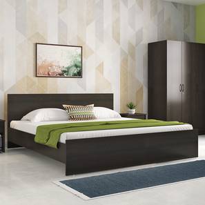 Bedroom Furniture Sets Design Zoey Enhanced Bedroom Set (King Bed+3 Door Wardrobe+2 Bedside) (Dark Wenge Finish)