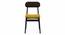 Vivien Solid Wood Dining Chair - Set of 2 (Mahogany Finish, Cornsilk Yellow) by Urban Ladder - Close View - 