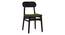 Vivien Solid Wood Dining Chair - Set of 2 (Mahogany Finish, Matty Olive) by Urban Ladder - Side View - 