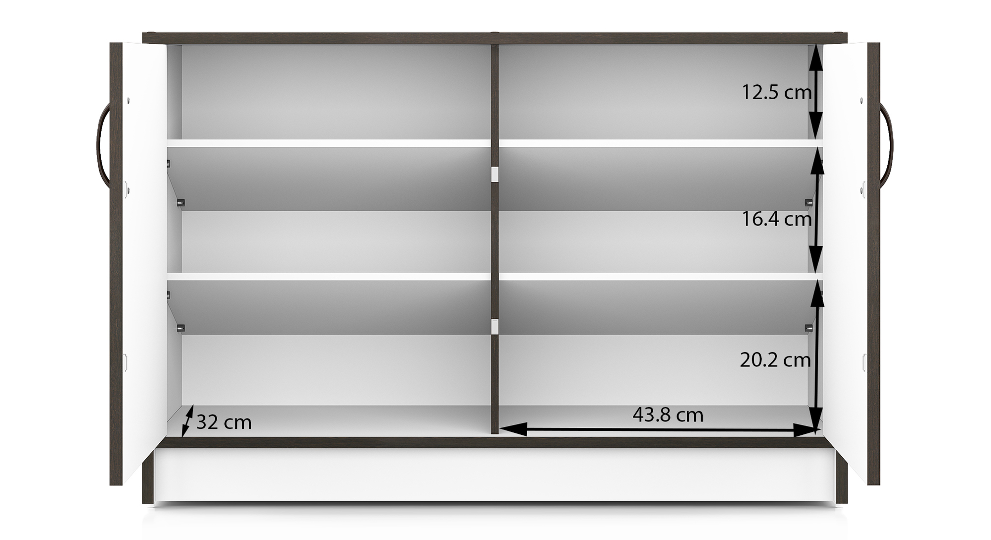 Alex Shoe Rack in Classic Walnut Finish Urban Ladder