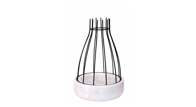 Rick White Marble Planter (White) by Urban Ladder - Front View Design 1 - 654933