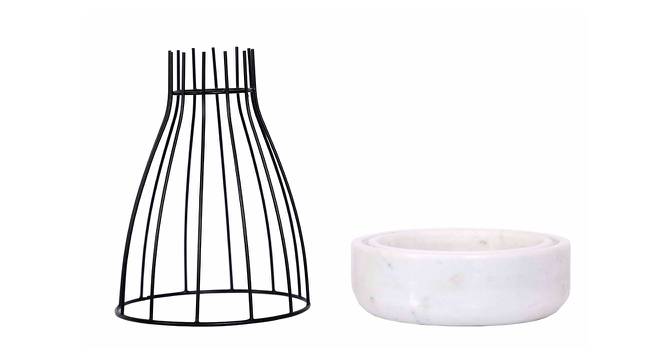Rick White Marble Planter (White) by Urban Ladder - Design 1 Side View - 654970