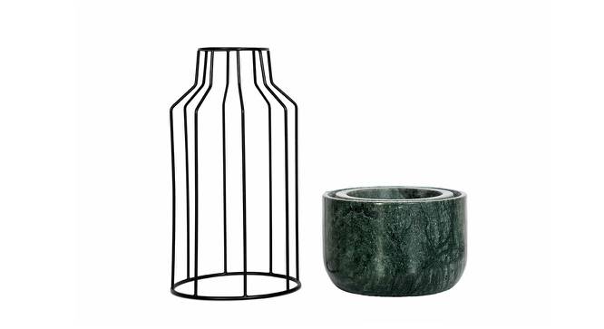 Coriander Green Marble Planter (Green) by Urban Ladder - Design 1 Side View - 655062