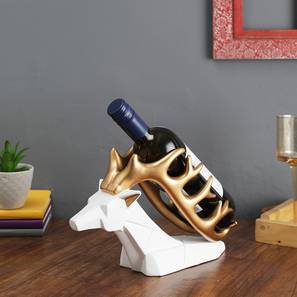 Barware Design Montana White Ceramic Wine Holders (White)