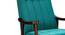 Edwards Solid Wood Rocking Chair in Teal Colour (Blue) by Urban Ladder - Ground View Design 1 - 655782