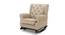Kimberlin Solid Wood Rocking Chair in Beige Leatherette Colour (Beige) by Urban Ladder - Ground View Design 1 - 655789