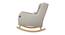 Kelsy Solid Wood Rocking Chair in Grey Colour (Grey) by Urban Ladder - Ground View Design 1 - 655791