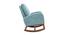 Rigg Solid Wood Rocking Chair in Blue Colour (Blue) by Urban Ladder - Rear View Design 1 - 655811