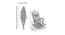 Udell Solid Wood Rocking Chair in Beige printed Colour (Beige) by Urban Ladder - Design 1 Dimension - 655845