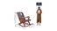 Sydnie Solid Wood Rocking Chair in Grey Colour (Grey) by Urban Ladder - Design 1 Dimension - 655846