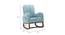 Rigg Solid Wood Rocking Chair in Blue Colour (Blue) by Urban Ladder - Design 1 Dimension - 655851