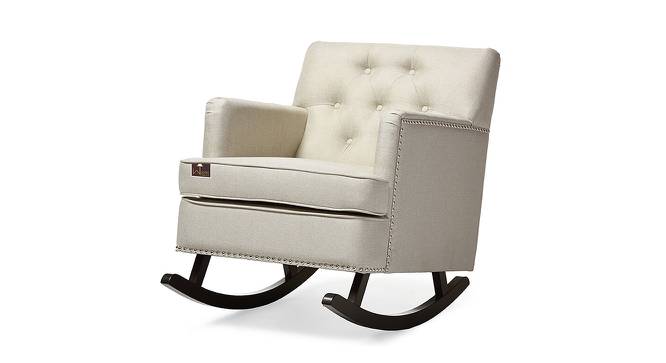 Duwan Solid Wood Rocking Chair in Light Beige Colour (Beige) by Urban Ladder - Front View Design 1 - 655876