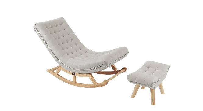Shirleen Solid Wood Rocking Chair in Light Beige Colour (Beige) by Urban Ladder - Front View Design 1 - 655877