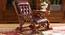 Eldred Solid Wood Rocking Chair in Brown Leathere Colour (Brown) by Urban Ladder - Design 1 Side View - 655879