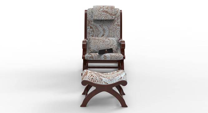 Linsay Solid Wood Rocking Chair in Beige printed Colour (Beige) by Urban Ladder - Design 1 Side View - 655892