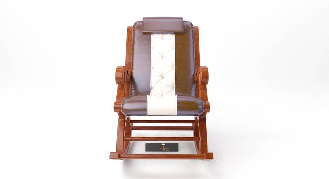 Shauna Solid Wood Rocking Chair in Grey Colour (Grey) by Urban Ladder - Design 1 Side View - 655903