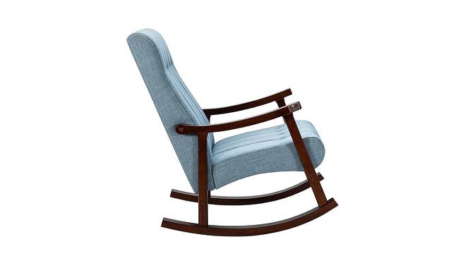 Ashlea Solid Wood Rocking Chair in Blue Colour (Blue) by Urban Ladder - Design 1 Side View - 655914