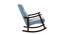 Ashlea Solid Wood Rocking Chair in Blue Colour (Blue) by Urban Ladder - Design 1 Side View - 655914