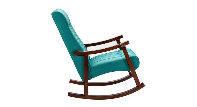 Edwards Solid Wood Rocking Chair in Teal Colour (Blue) by Urban Ladder - Design 1 Side View - 655917
