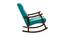 Edwards Solid Wood Rocking Chair in Teal Colour (Blue) by Urban Ladder - Design 1 Side View - 655917