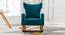 Ransome Solid Wood Rocking Chair in Teal Colour (Blue) by Urban Ladder - Design 1 Side View - 655922