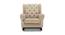Kimberlin Solid Wood Rocking Chair in Beige Leatherette Colour (Beige) by Urban Ladder - Design 1 Side View - 655924
