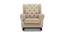 Kimberlin Solid Wood Rocking Chair in Beige Leatherette Colour (Beige) by Urban Ladder - Design 1 Side View - 655924