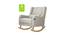 Kelsy Solid Wood Rocking Chair in Grey Colour (Grey) by Urban Ladder - Design 1 Side View - 655926