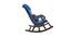 Shaunah Solid Wood Rocking Chair in Blue valvet Colour (Blue) by Urban Ladder - Ground View Design 1 - 655939