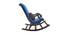 Merrell Solid Wood Rocking Chair in Blue Colour (Blue) by Urban Ladder - Ground View Design 1 - 655947