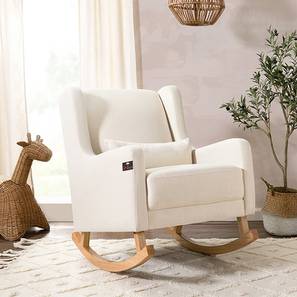 Rocking Chairs Living Design Chelsa Lounge Chair in Beige Fabric