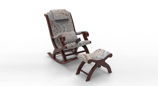 Linsay Solid Wood Rocking Chair in Beige printed Colour (Beige) by Urban Ladder - Front View Design 1 - 656009