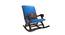 Merrell Solid Wood Rocking Chair in Blue Colour (Blue) by Urban Ladder - Front View Design 1 - 656010