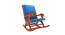 Amery Solid Wood Rocking Chair in Blue Colour (Blue) by Urban Ladder - Front View Design 1 - 656011