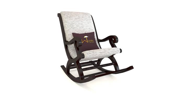 Chele Solid Wood Rocking Chair in Grey Colour (Grey) by Urban Ladder - Front View Design 1 - 656012