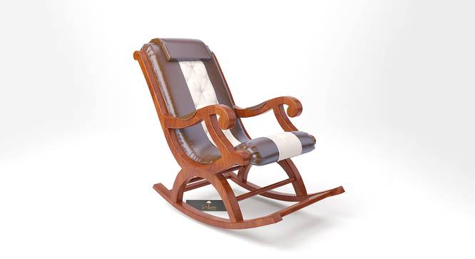 Shauna Solid Wood Rocking Chair in Grey Colour (Grey) by Urban Ladder - Front View Design 1 - 656020