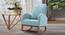 Rigg Solid Wood Rocking Chair in Blue Colour (Blue) by Urban Ladder - Front View Design 1 - 656032