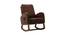 Shanese Solid Wood Rocking Chair in Brown Colour (Brown) by Urban Ladder - Front View Design 1 - 656034