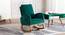 Averil Solid Wood Rocking Chair in Green Colour (Green) by Urban Ladder - Front View Design 1 - 656037