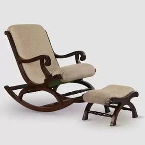 Rocking Chairs Living Design Hailea Lounge Chair in Beige Fabric