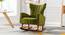 Kymberlie Solid Wood Rocking Chair in Green Colour (Green) by Urban Ladder - Front View Design 1 - 656050