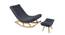 Kelwin Solid Wood Rocking Chair in Grey Colour (Grey) by Urban Ladder - Front View Design 1 - 656065